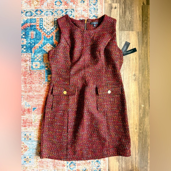 Liverpool Burgundy Tweed Romper - Picture 1 of 2